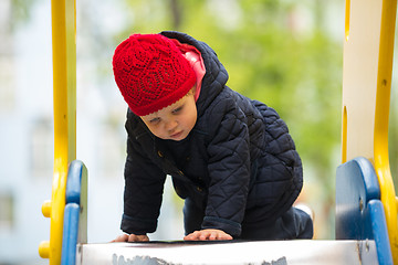 Image showing beautiful little girl in the park