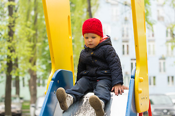 Image showing beautiful little girl in the park