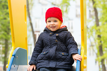 Image showing beautiful little girl in the park