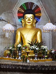 Image showing Buddha image in Mrauk-U, Myanmar