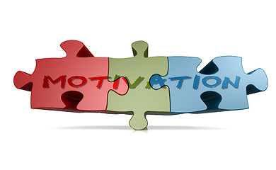 Image showing Motivation word on jigsaw puzzle