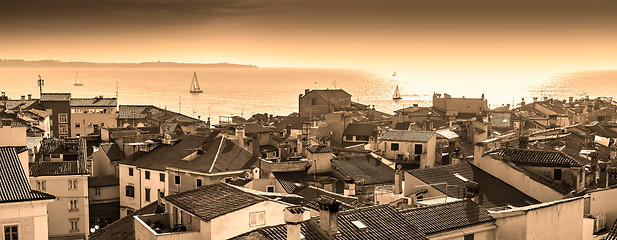 Image showing Picturesque old town Piran, Slovenia.