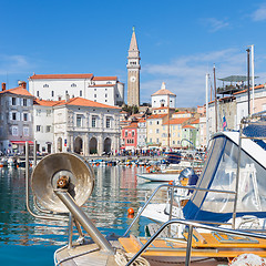 Image showing Picturesque old town Piran, Slovenia.