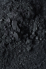 Image showing Activated charcoal powder