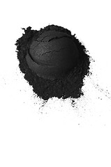 Image showing Activated charcoal powder