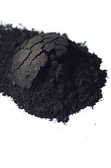 Image showing Activated charcoal powder