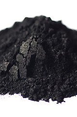 Image showing Activated charcoal powder