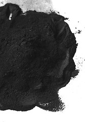 Image showing Activated charcoal powder