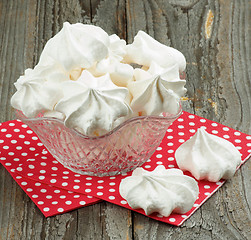 Image showing White Meringue Cookies