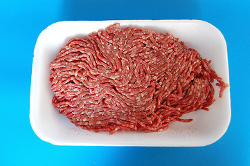 Image showing minced meat in a tray