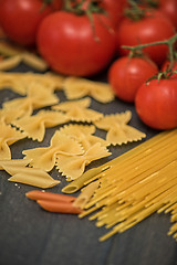 Image showing food background with pasta 
