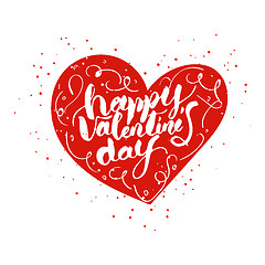 Image showing Happy valentines day lettering.