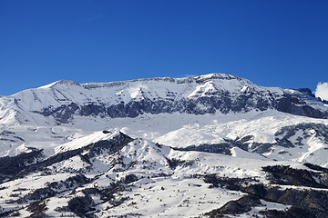 Image showing Winter mountains at nice sun day