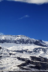 Image showing Winter mountains at nice sun day
