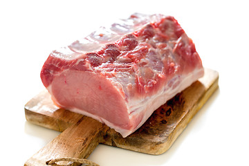 Image showing Pork loin on a cutting board.