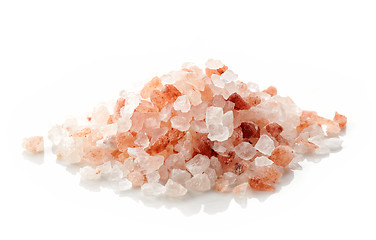 Image showing heap of pink himalayan salt