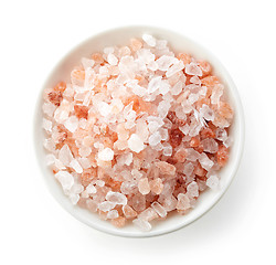 Image showing bowl of pink himalayan salt