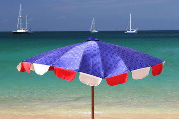 Image showing Beach umbrella