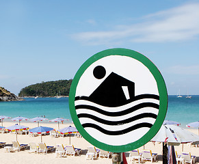 Image showing Swimming sign