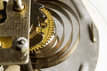 Image showing Antique clock gears