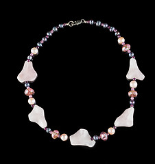 Image showing color plastic  necklace