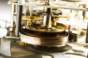 Image showing Antique clock gears