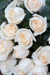 Image showing white roses as a floral background