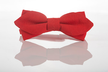 Image showing Red bow tie on a white background