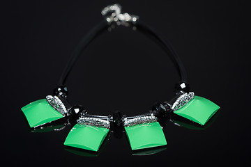 Image showing color plastic  necklace