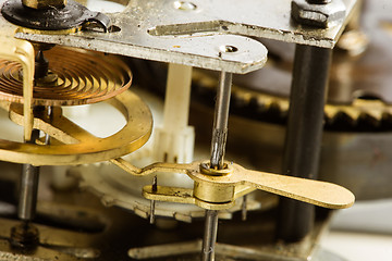 Image showing Antique clock gears