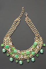 Image showing green necklace