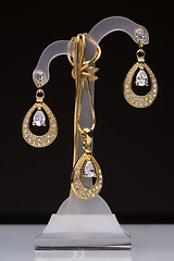 Image showing The costume jewellery. Pendant, earrings 