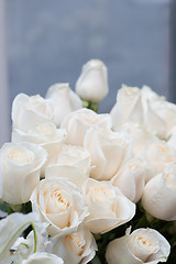 Image showing white roses as a floral background