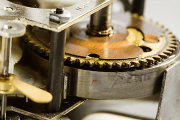 Image showing Antique clock gears