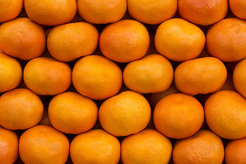 Image showing Bunch of fresh tangerines