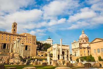 Image showing Roman ruins in Rome.