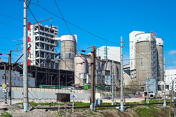 Image showing Industrial concrete factory