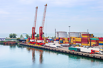 Image showing Batumi sea port, Georgia