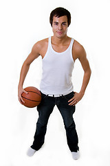 Image showing Playing basketball