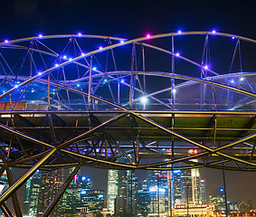 Image showing Helix bridge, Singapore