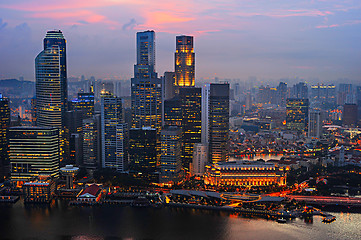 Image showing Business downtown of Singapore