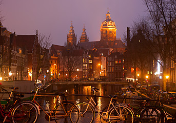 Image showing Amsterdam Old Town scene