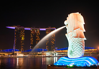 Image showing Merlion statue, Singapore