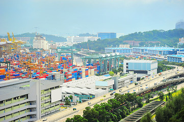 Image showing Singapore industrial suburb