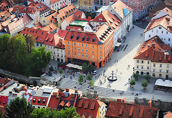 Image showing Ljubljana city center, Slovenia