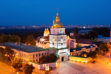 Image showing Aerial view of St. Michael\'s Monastery