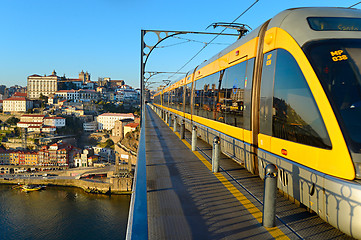 Image showing Modern tram. Porto, Portugal