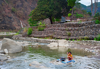 Image showing Washing clothes, Philippines