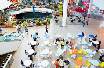 Image showing Food court at shopping mall