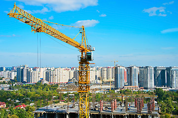 Image showing Top view of construction site